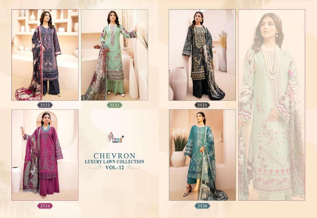 Chevron-Luxury-Lawn-Collection-Vol-12-Shree-Fabs-Asliwholesale-z-Catalogue