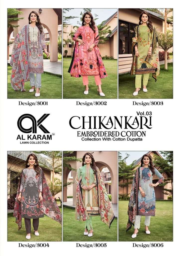 Chikenkari-Vol-3-AL-Karam-Asliwholesale-z-Catalogue