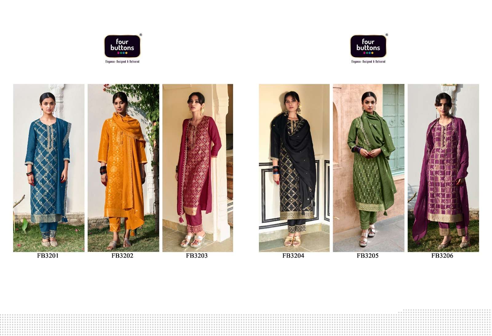 Banaras-Vol-3-Four-Buttons-Asliwholesale-z-Catalogue