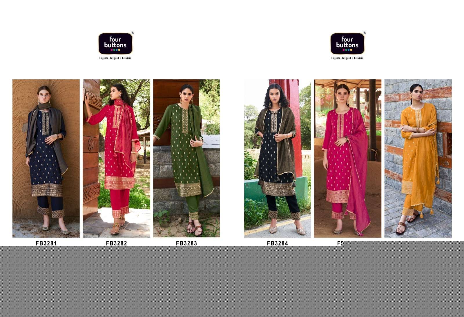Afreen-Four-Buttons-Asliwholesale-z-Catalogue