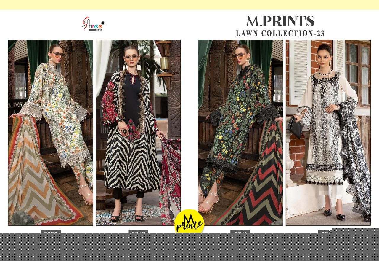 M.Prrints-Lawn-23-Shree-Fab-Asliwholesale-Catalogue