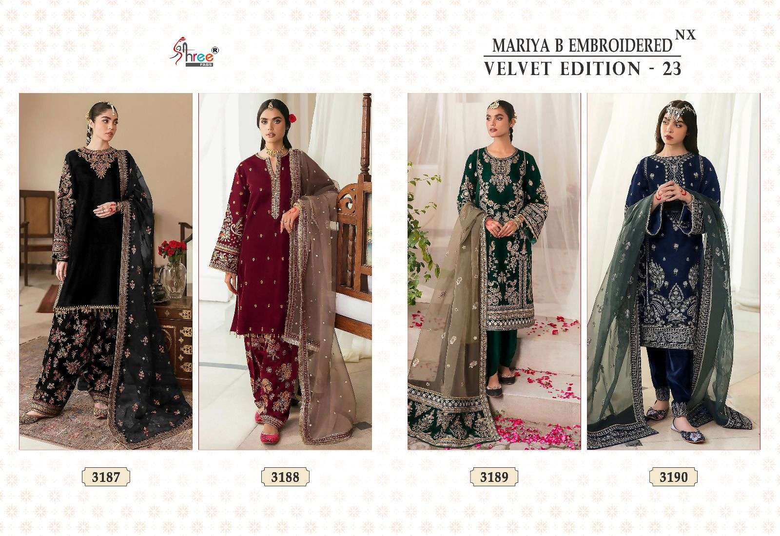 Mariya-B-Embroi-Velvet-23NX-shree-Fab-Asliwholesale-Catalogue