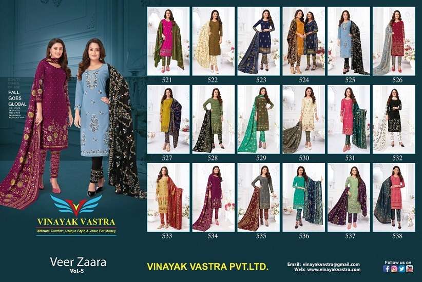 Veer-Zaara-Vol-5-Vinayak-Vastra-Asliwholesale-Catalogue