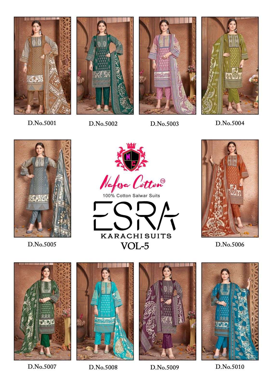 Esra-Karachi-Vol-5-Nafisa-Cotton-Asliwholesale-Catalogue
