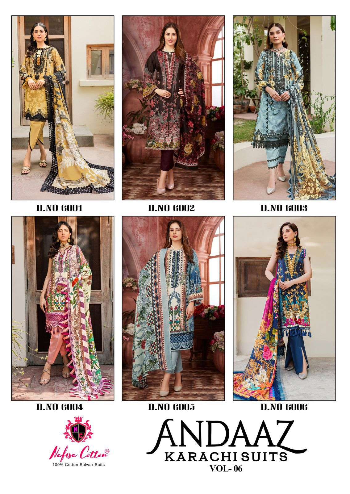Andaaz-Karachi-Suits-Vol-06-Nafisa-Cotton-Asliwholesale-z-Catalogue