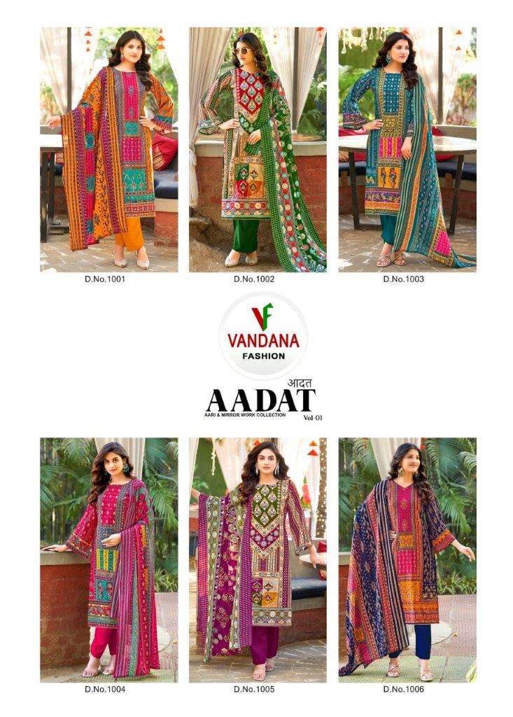 Aadat-Vol-01-Vandana-Fashion-Asliwholesale-Catalogue