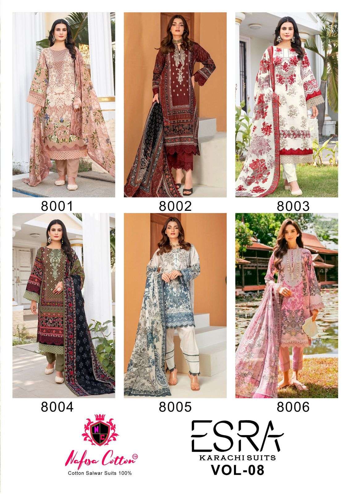 Esra-Karachi-Vol-8-Nafisa-Cotton-Asliwholesale-Catalogue
