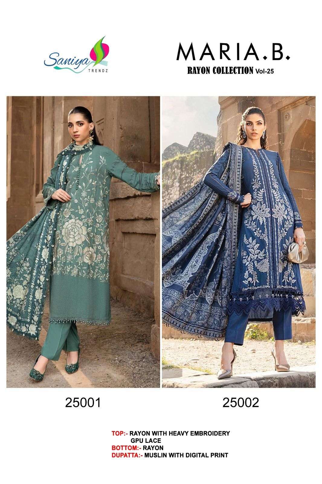 Maria-B-Rayon-Collection-Vol-25-Saniya-Trendz-Asliwholesale-z-Catalogue