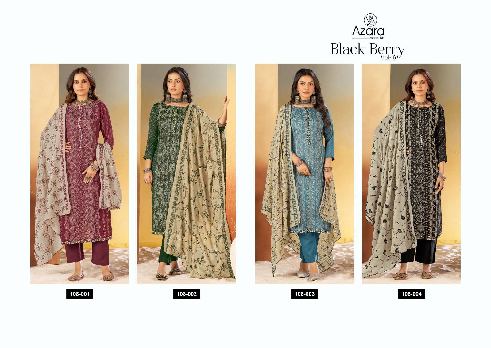 Azarz-Black-Burry-Vol-16-Radhika-Designer-Asliwholesale-z-Catalogue