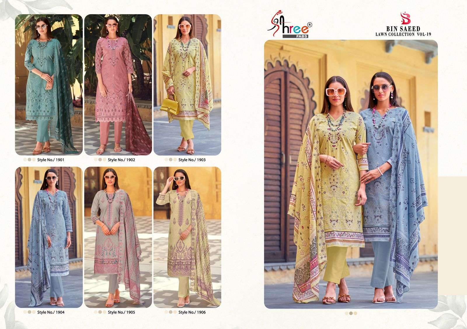 Bin-Saeed-Lawn-Coll-Vol-19-Shree-Fab-Asliwholesale-Catalogue