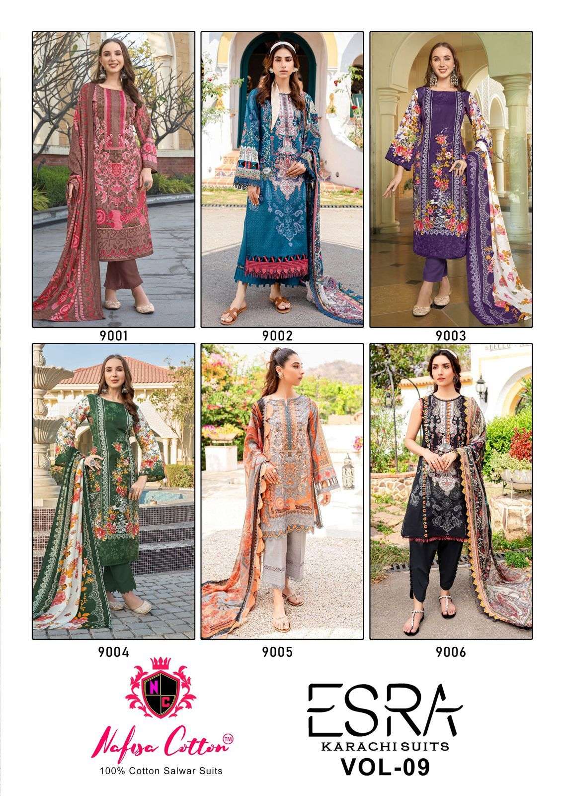 Esra-Karachi-Vol-9-Nafisa-Cotton-Asliwholesale-Catalogue