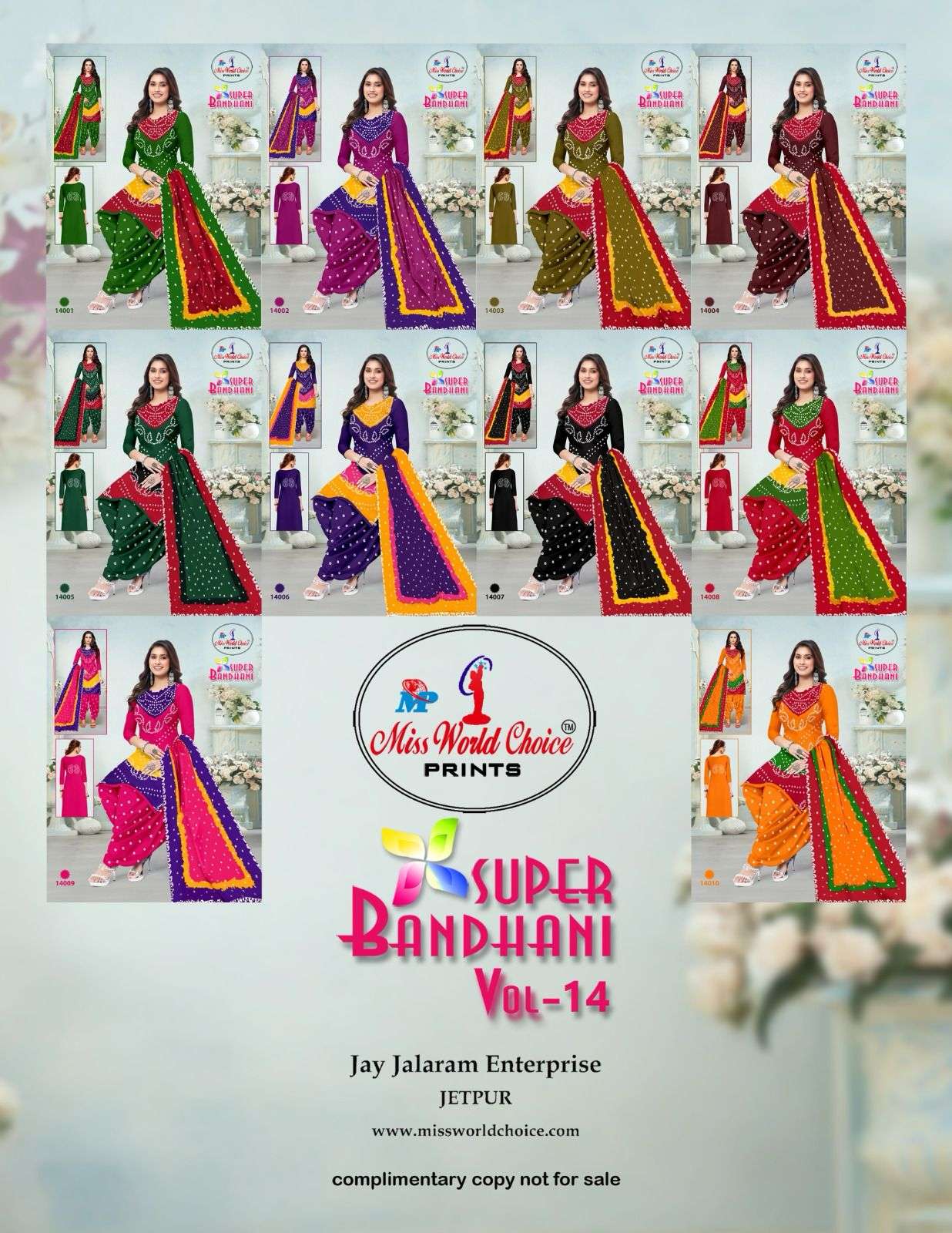 Super-Bandhani-Vol-14-Miss-World-Choise-Prints-Asliwholesale-z-Catalogue