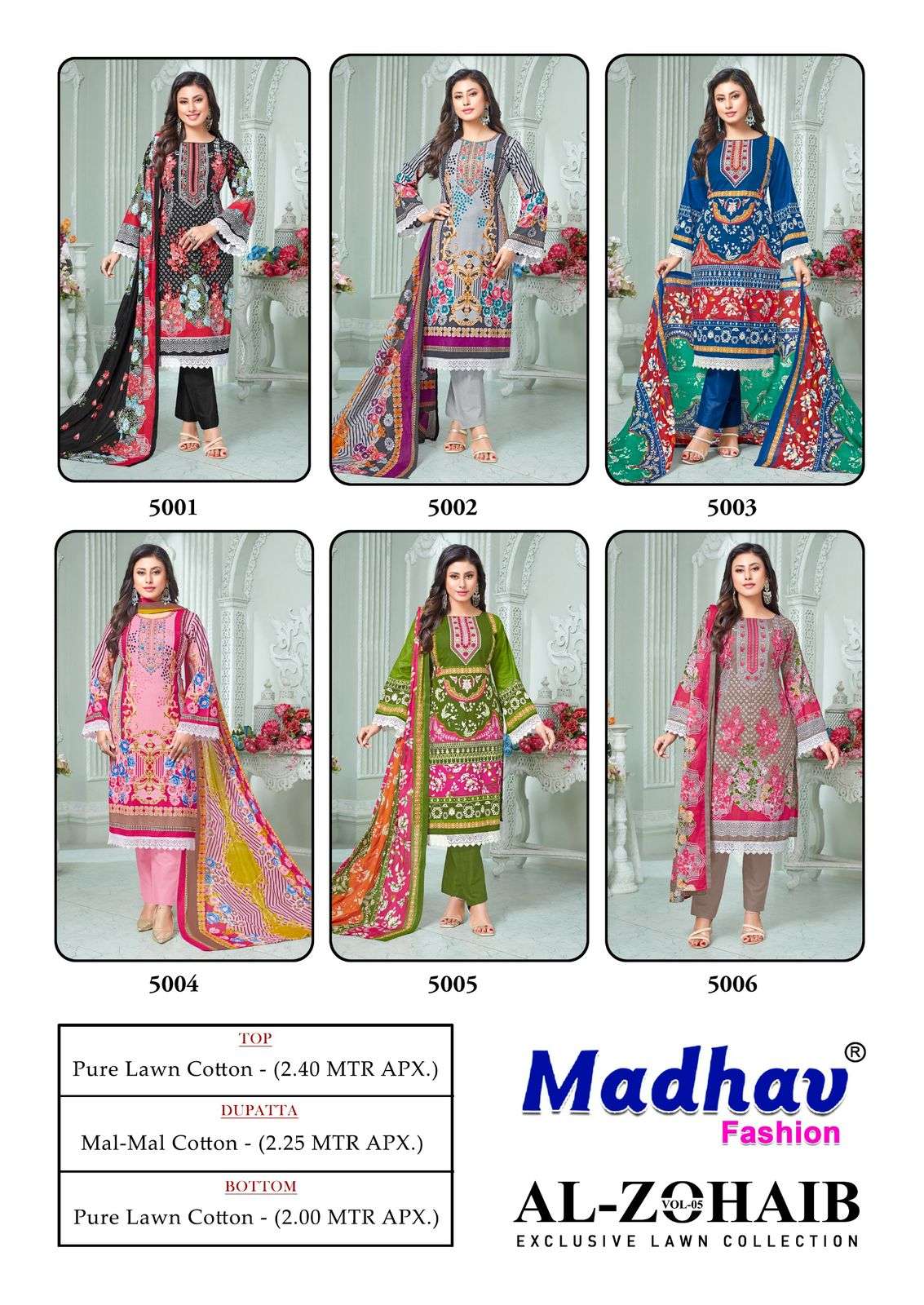 Al-Zohaib-Vol-05-Madhav-Fashion-Asliwholesale-Catalogue