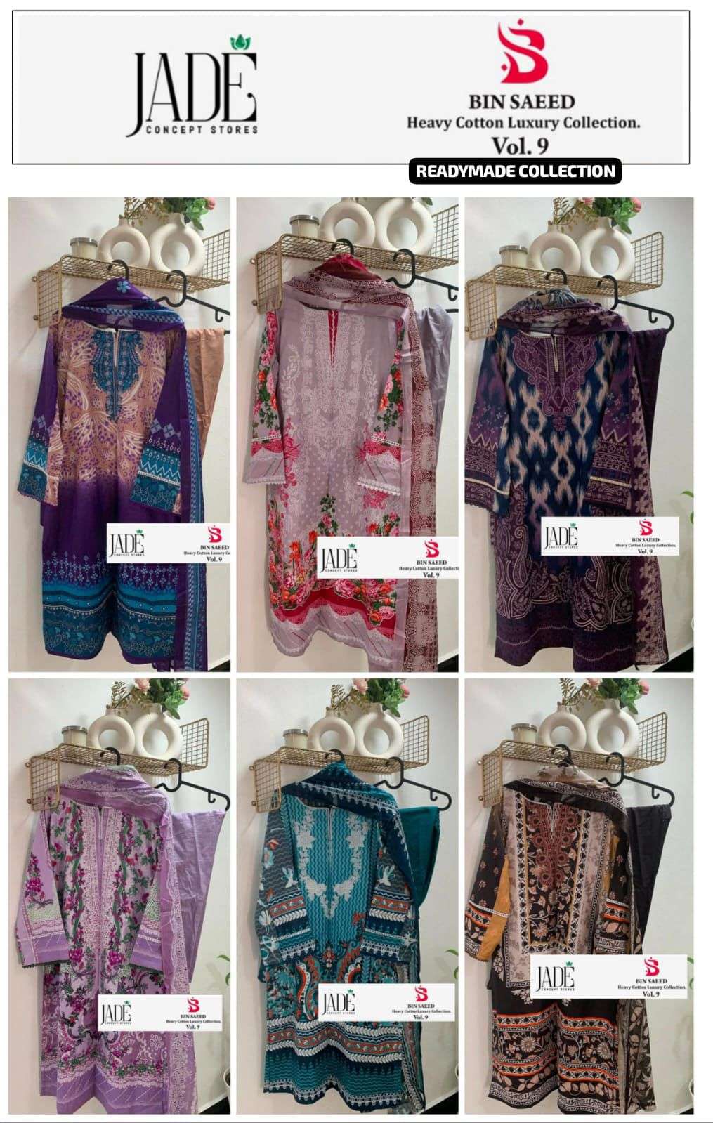Bin-Saeed-Luxury-Vol-09-RM-Jade-Asliwholesale-Catalogue