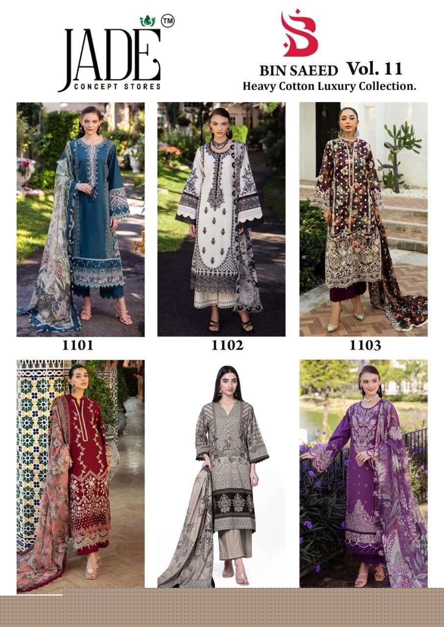 Bin-Saeed-Luxury-Vol-11-Jade-Asliwholesale-Catalogue