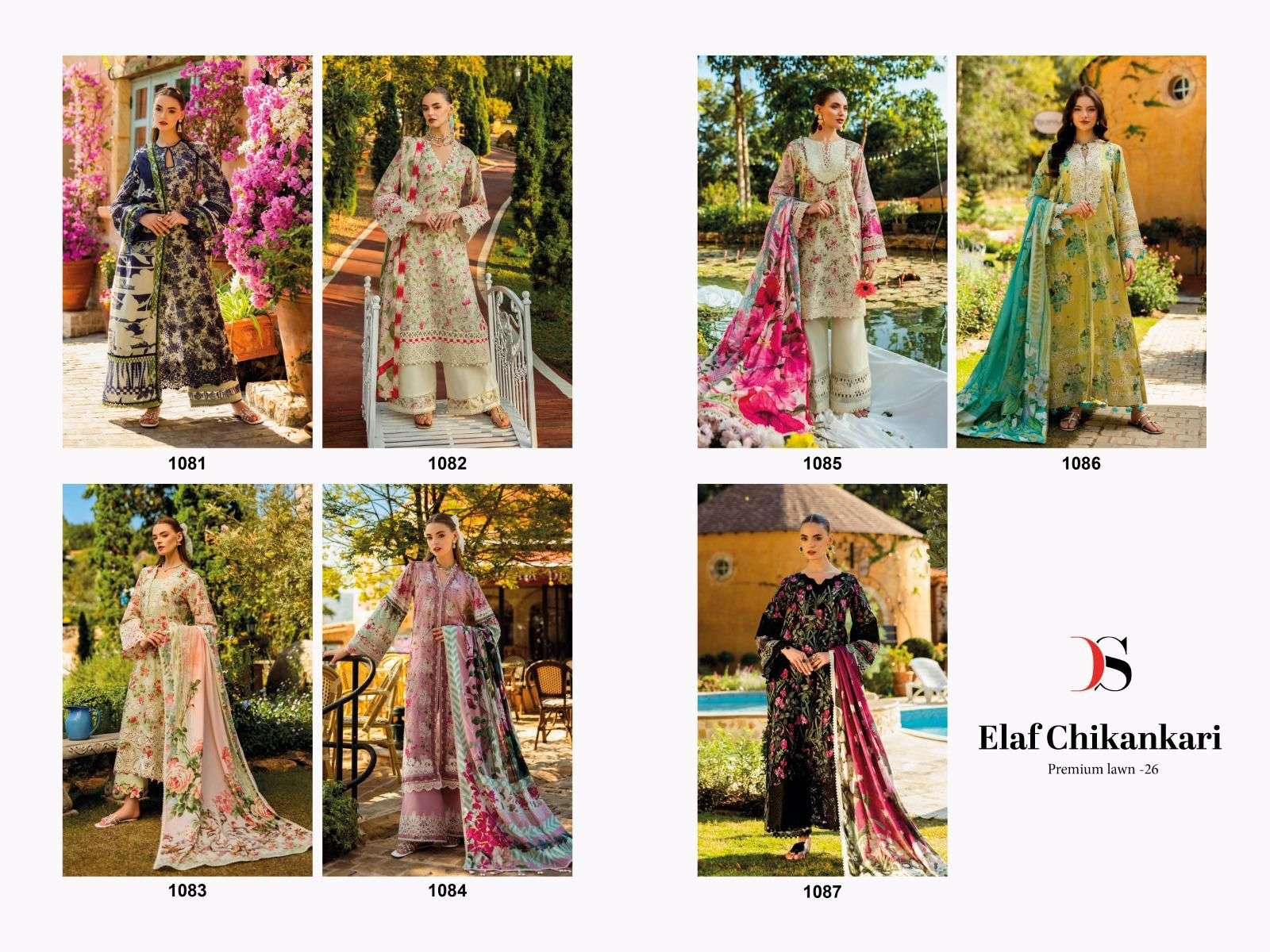 Elaf-Chikankari-25-Deepsy-suits-Asliwholesale-Catalogue