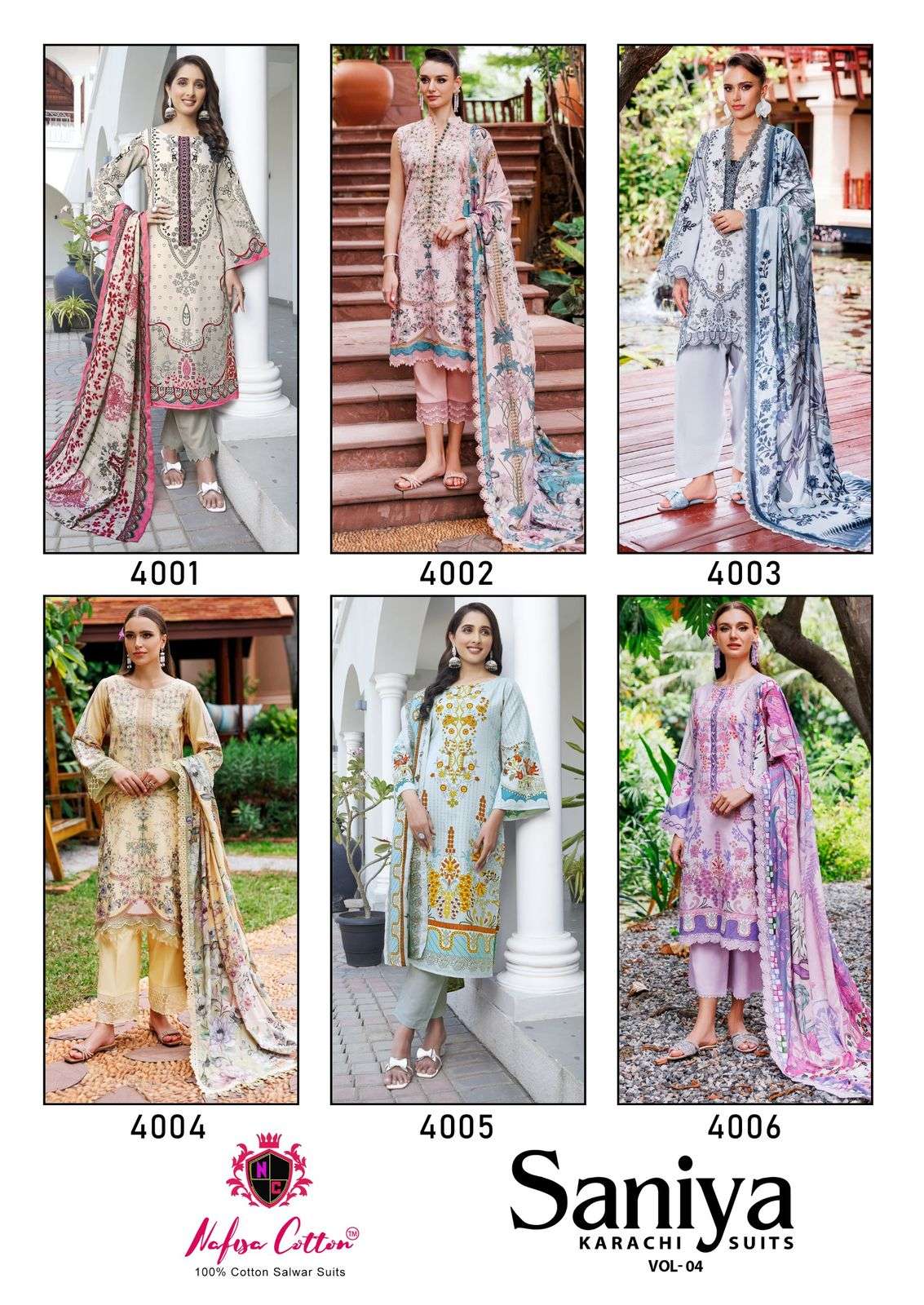 Saniya-Karachi-Suits-Vol-04-Nafisa-Cotton-Asliwholesale-Catalogue