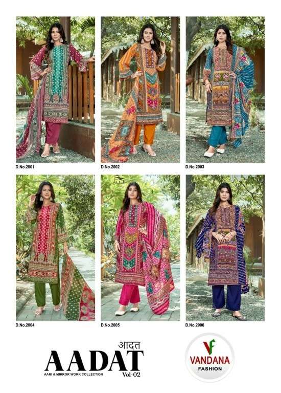 Aadat-Vol-2-Vandana-Fashion-Asliwholesale-z-Catalogue