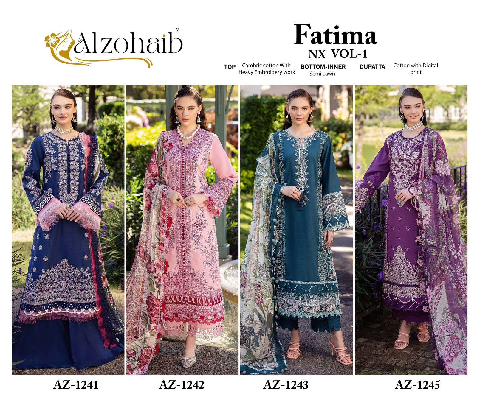 Alzohaib-Fatima-Vol-01Nx-Asliwholesale-z-Catalogue