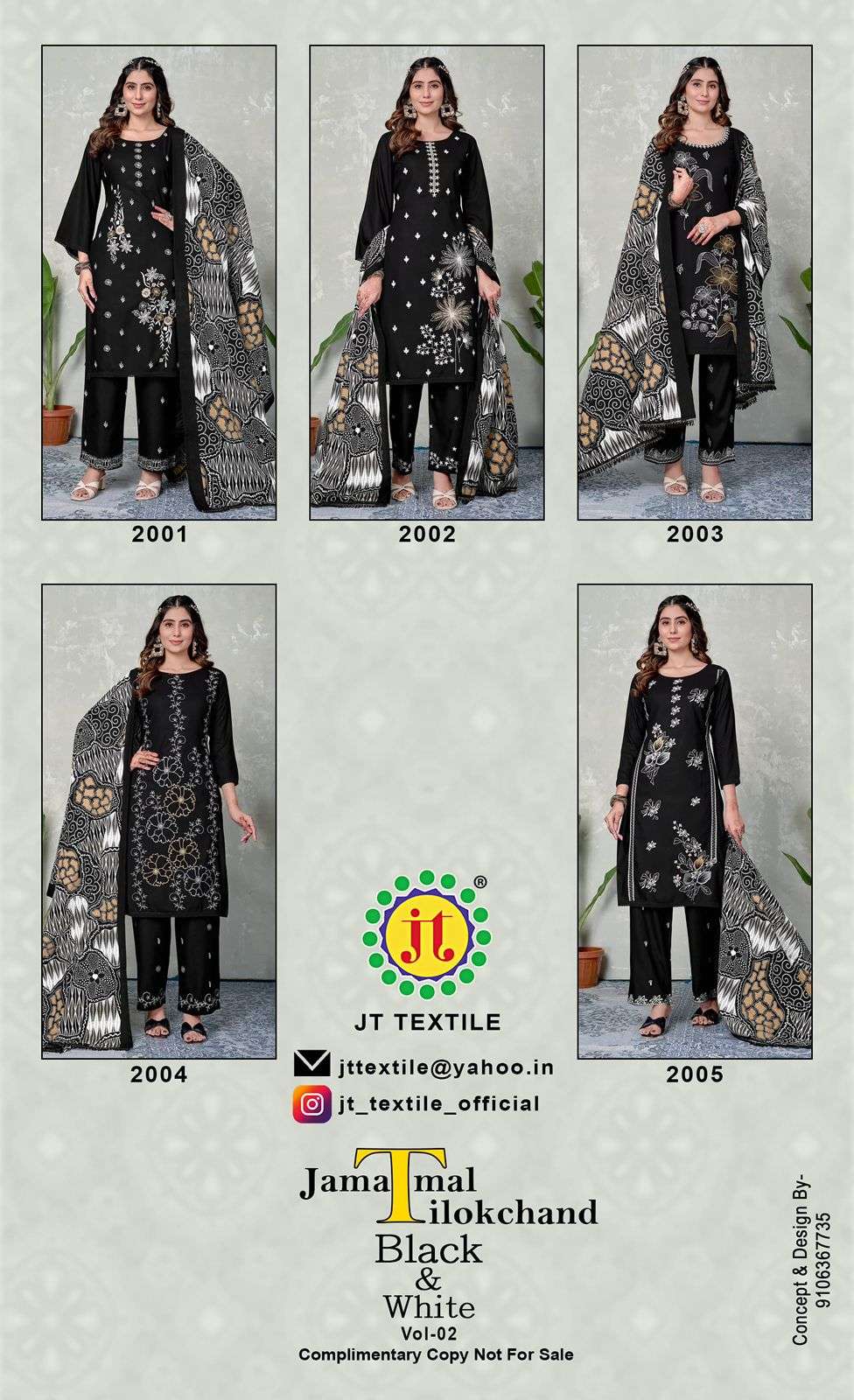 Jt-Textile-Black-And-White-Asliwholesale-z-Catalogue