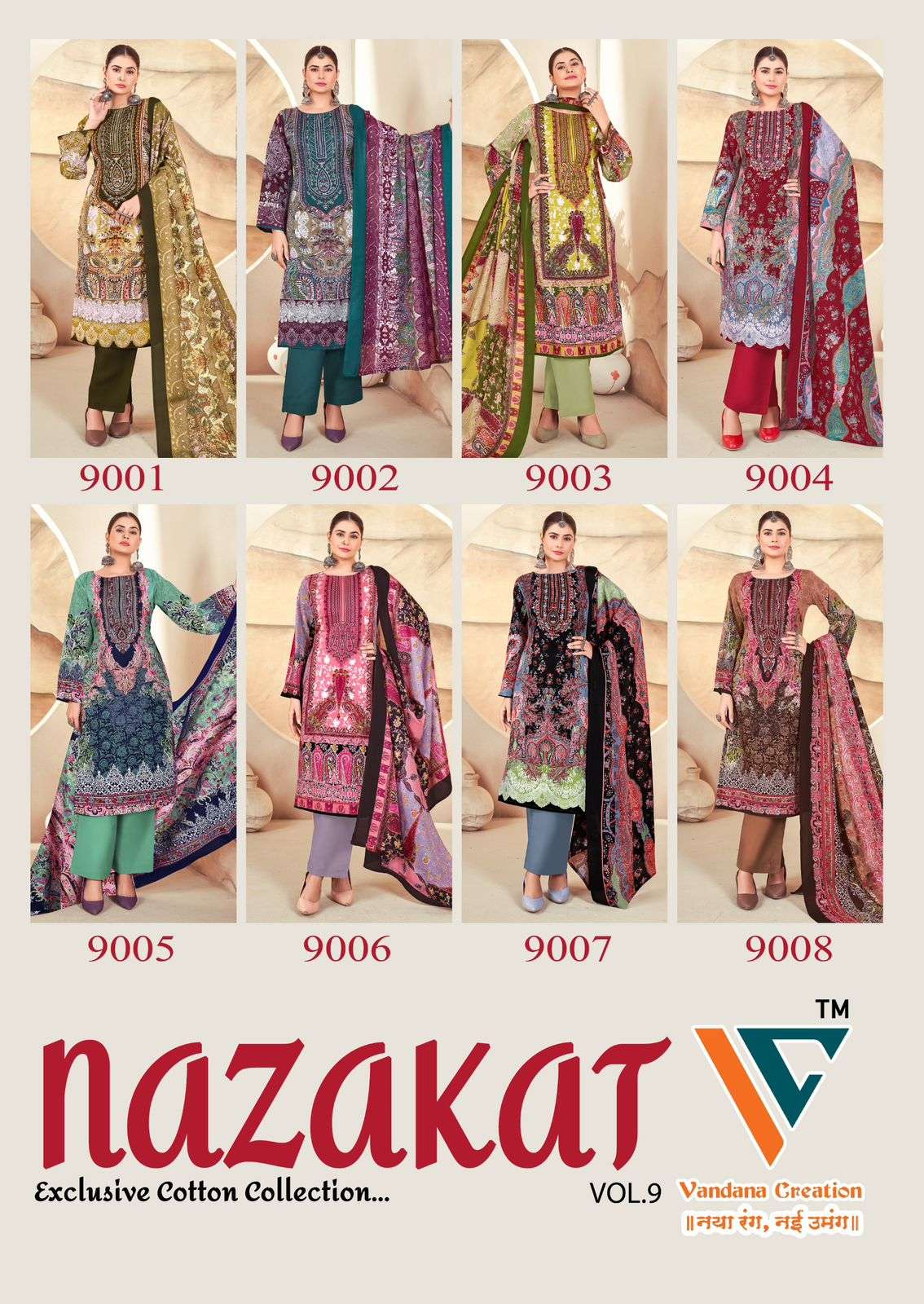 Nazakat-Vo-09-Vandana-Creation-Asliwholesale-z-Catalogue