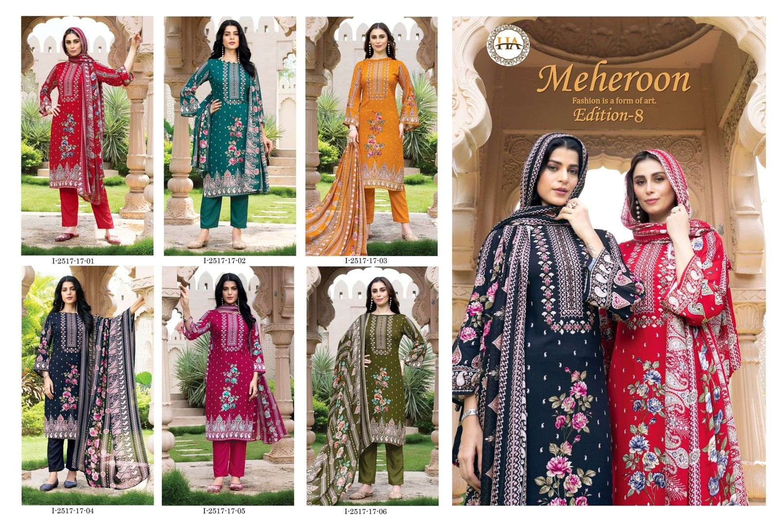 Meheroon-Vol-08-Harshit-Fashion-Hub-Asliwholesale-z-Catalogue