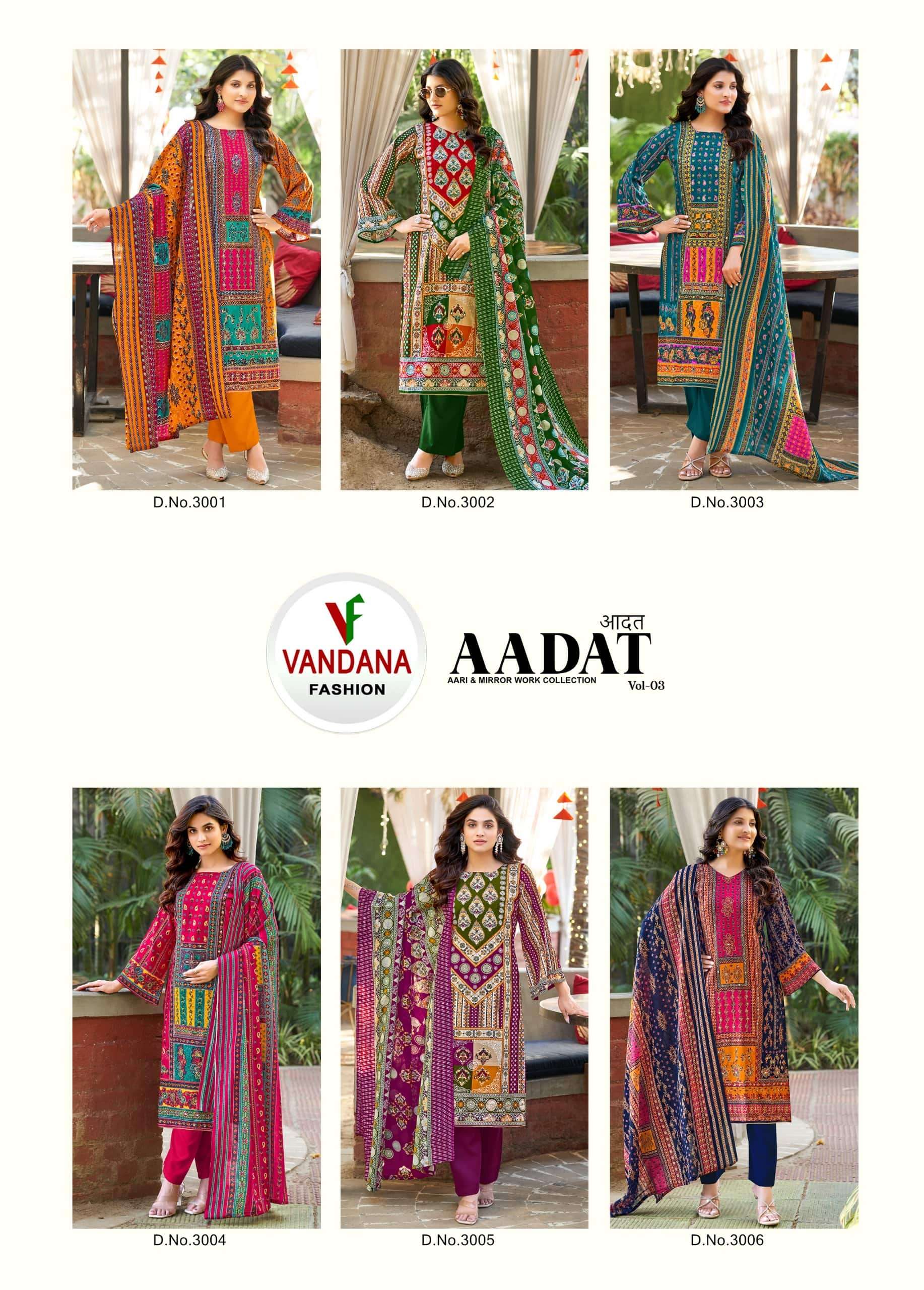 Vandana-Fashion-Aadat-Vol-03-Asliwholesale-z-Catalogue