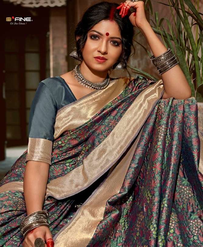 HERITAGE BY B-FINE 548 TO 559 SERIES INDIAN STYLISH DESIGNER FANCY SAREES