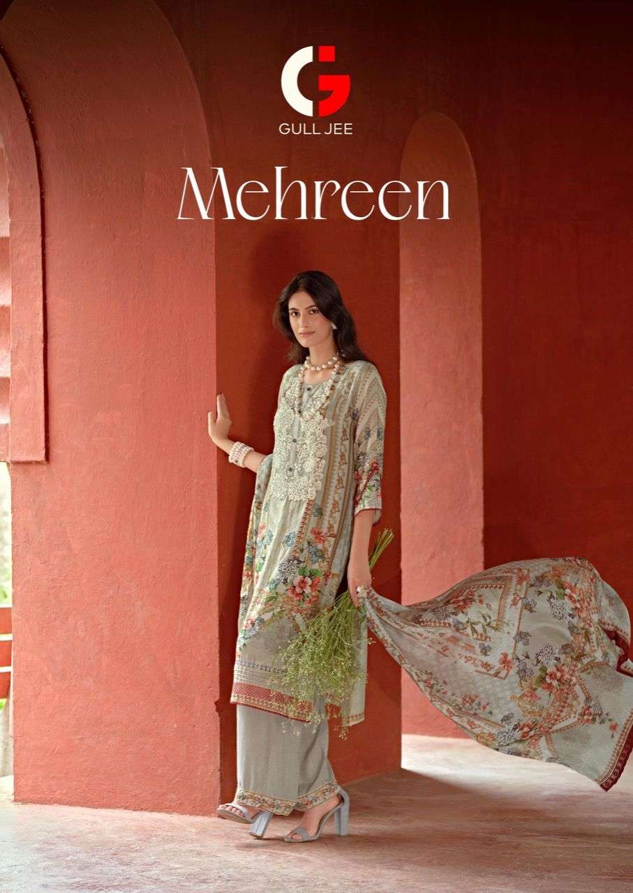 MEHREEN BY GULL JEE 15001 TO 15006 SERIES VISCOSE PASHMINA EMBROIDERY DRESSES