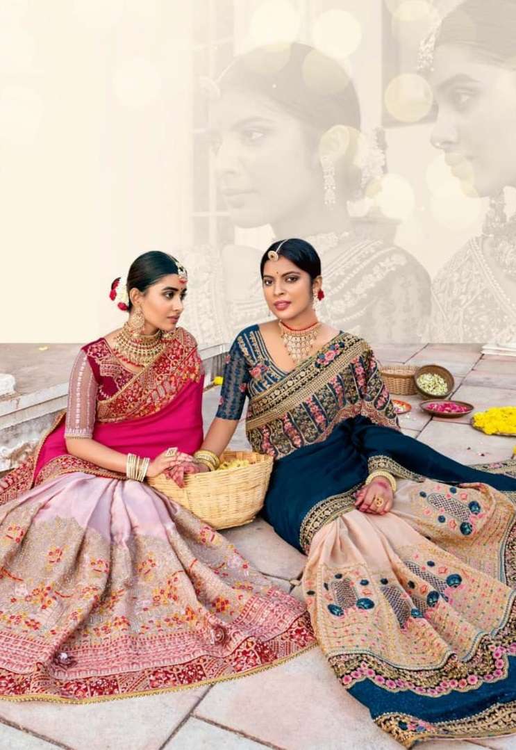 KHAWAAB VOL-21 BY KALISTA FASHION 7024 TO 7029 SERIES DESIGNER SILK WORK SAREES
