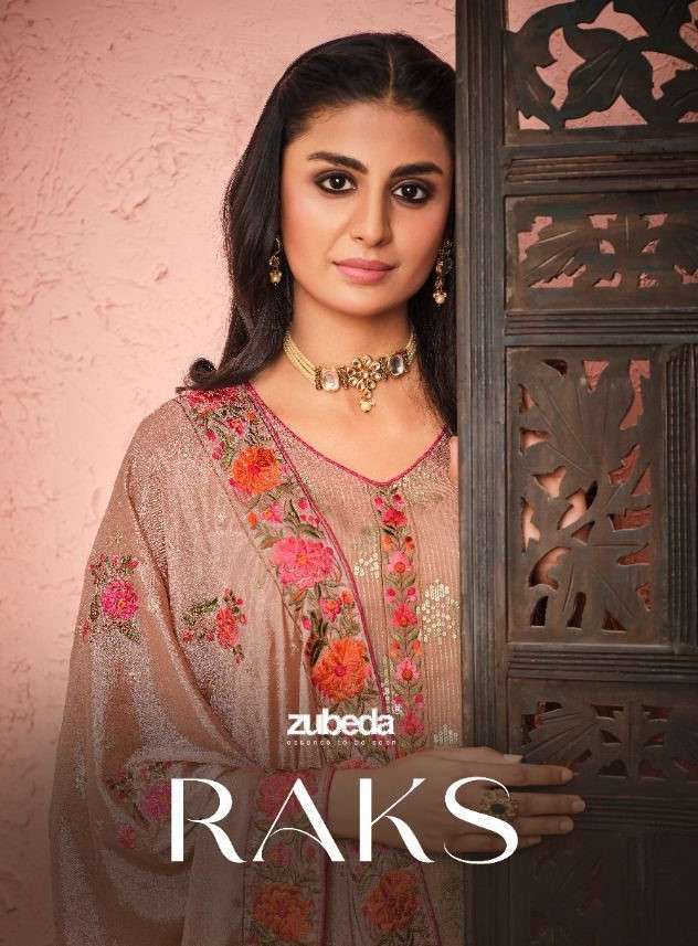 RAKS HITS BY ZUBEDA 22701 TO 22703 SERIES GEORGETTE WORK DRESSES