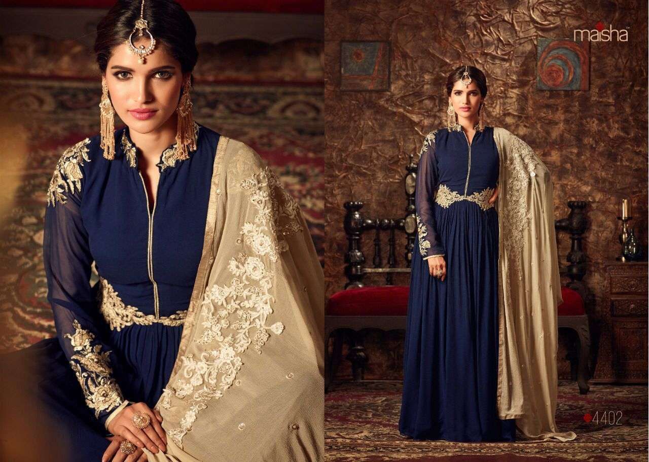 ROZA BY MAISHA 4402 TO 4407 SERIES GEORGETTE WORK DRESSES