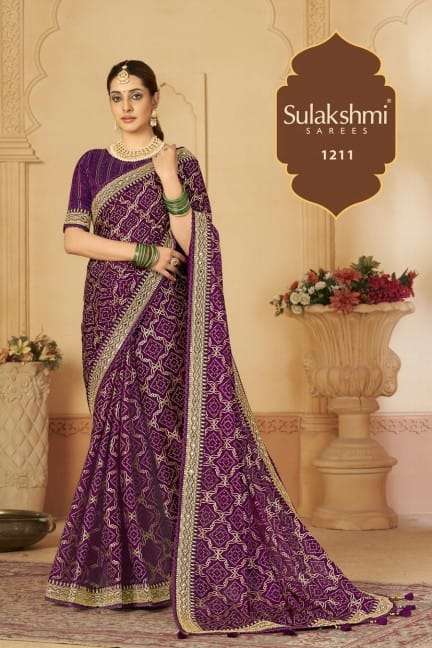 1211&1212 COLOURS BY SULAKSHMI DESIGNER FANCY WORK SAREES