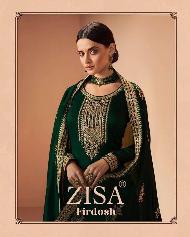 FIRDOSH BY ZISA 14241 TO 14246 SERIES SILK GEORGETTE WORK DRESSES