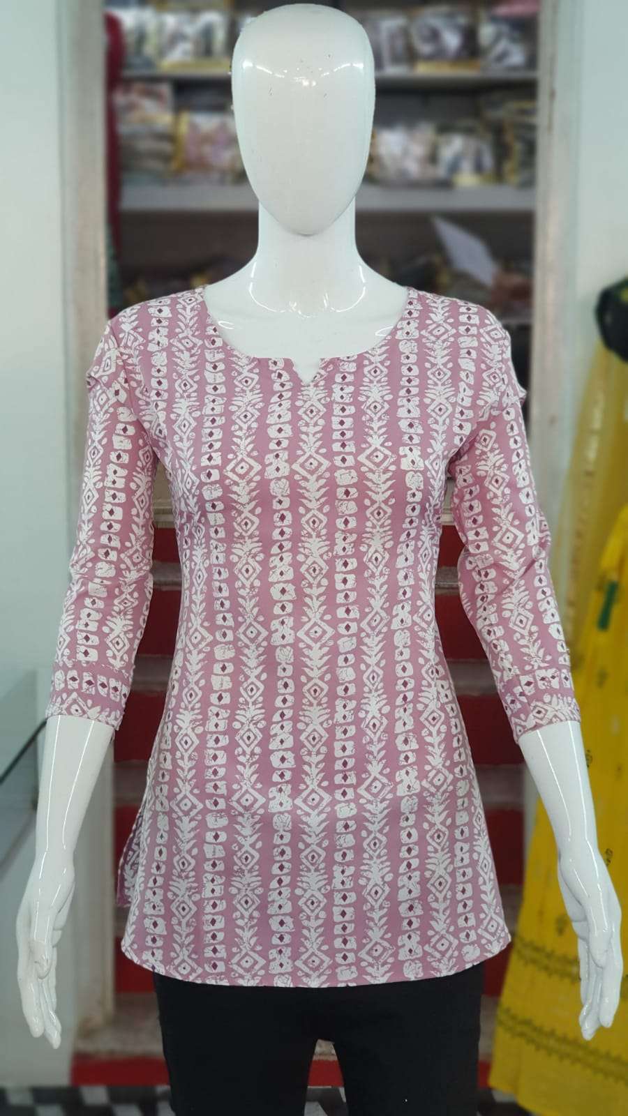 JALWA BY FF SMOOTH COTTON PRINTED KURTIS