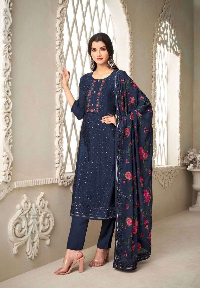 PEHNAWA BY MAISHA 101 TO 106 SERIES CHINON  EMBRODIERY DRESSES