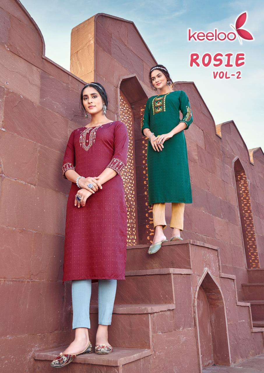 ROSIE VOL-2 BY KOODEE 2001 TO 2006 SERIES FANCY VISCOSE KURTIS