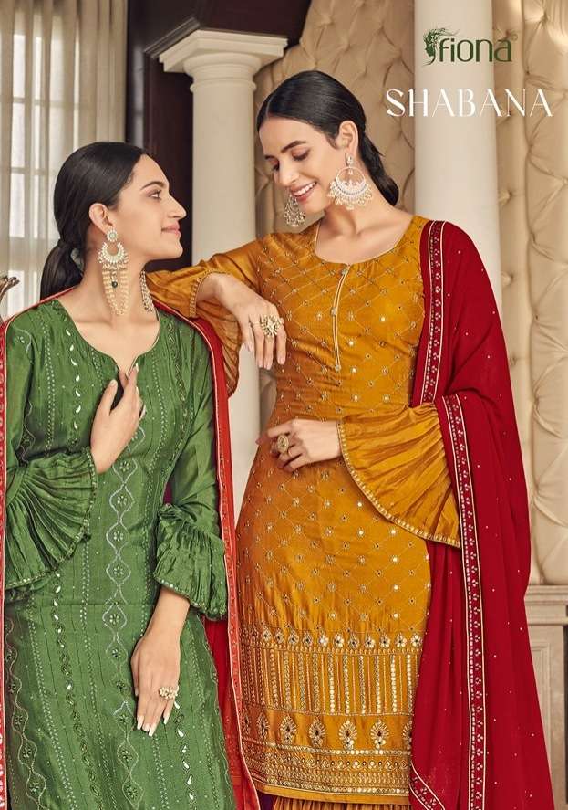 SHABANA BY FIONA 51051 TO 51054 SERIES HEAVY GEORGETTE  DRESSES