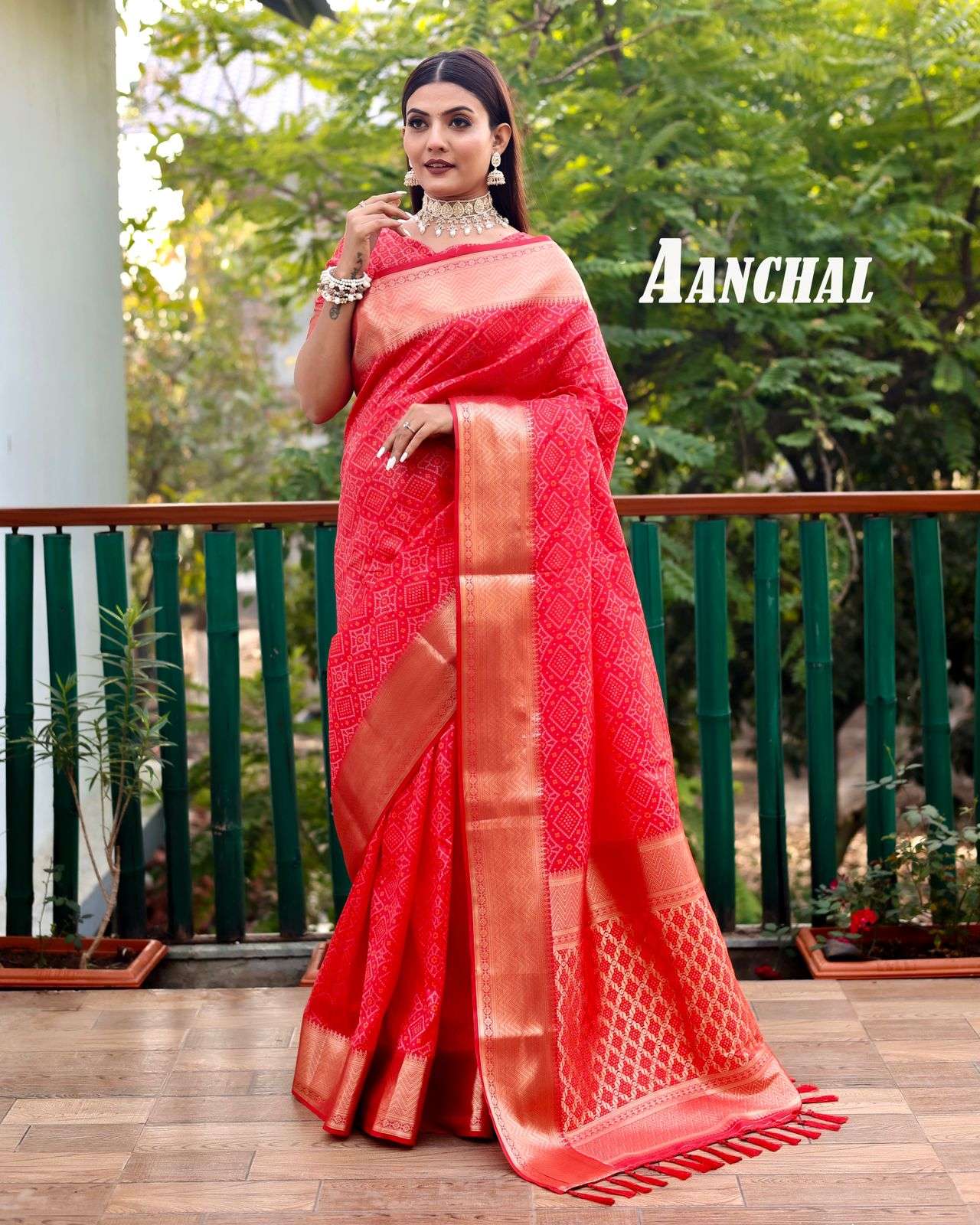 AANCHAL BY ASLIWHOLESALE FANCY HANDLOOM SILK  DESIGNER SAREES-00125