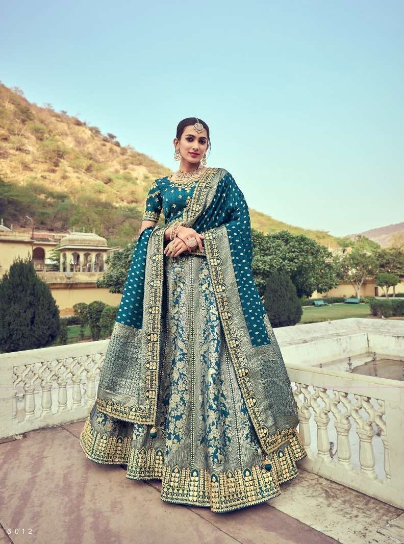 ANAARA 6000 SERIES BY TATHASTU 6001 TO 6012 SERIES DESIGER SILK LEHENGAS