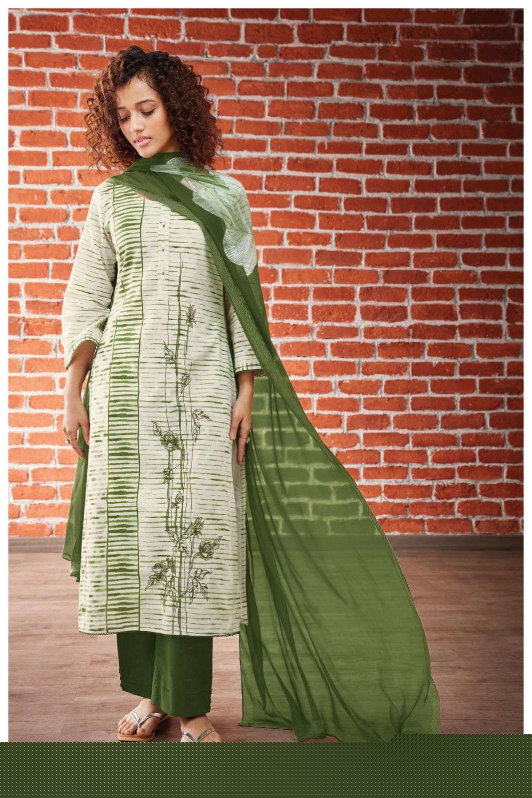 DIVYA BY GANGA FASHIONS 1584-A TO 1584-D SERIES COTTON PRINTED DRESSES