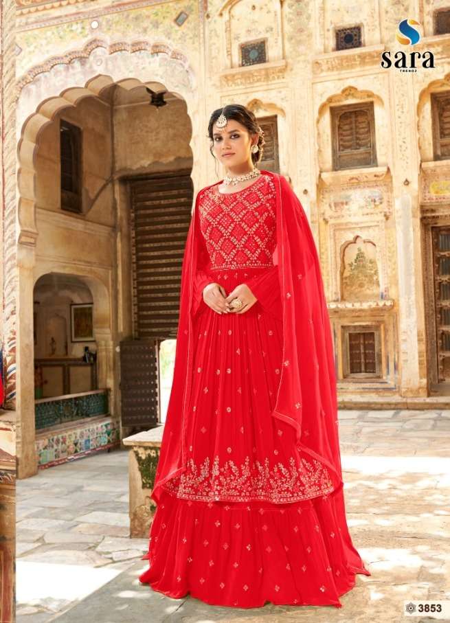 RUBY BY SARA TRENDZ 3851 TO 3854 SERIES HEAVY GEORGETTE DRESSES