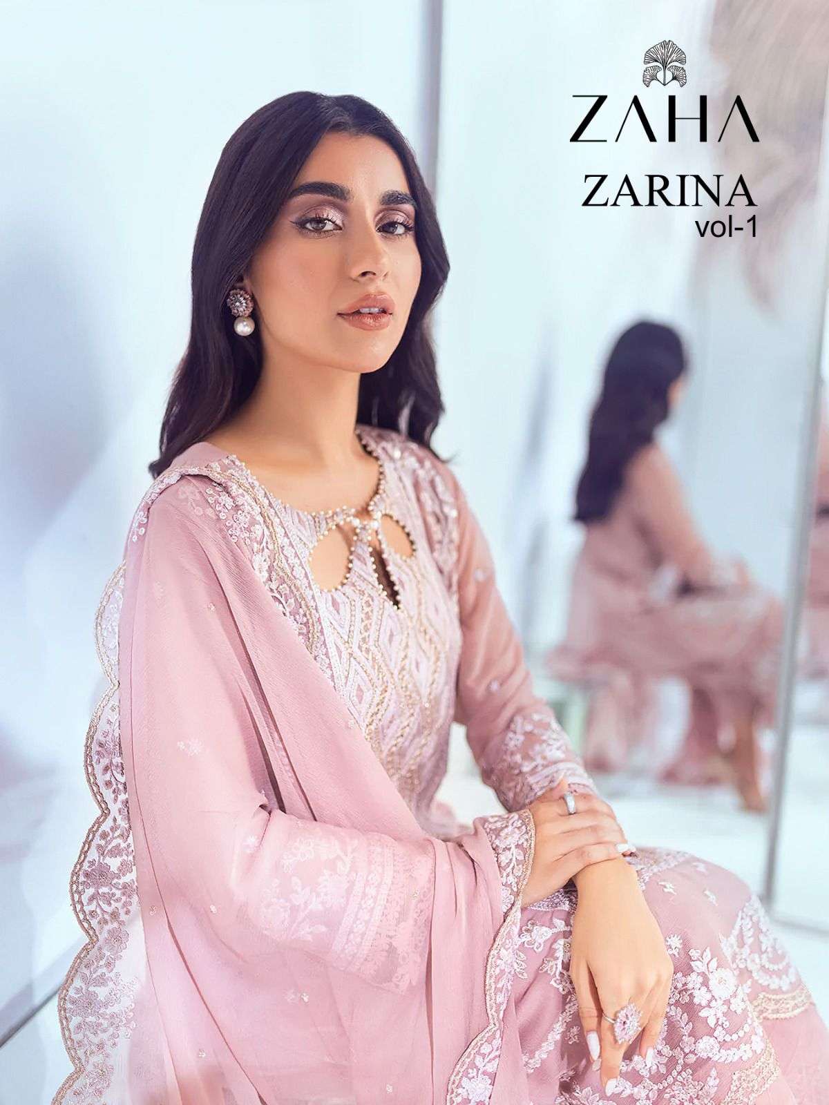 ZARINA BY ZAHA 10103 TO 10106 SERIES GEORGETTE PAKISTANI DRESSES