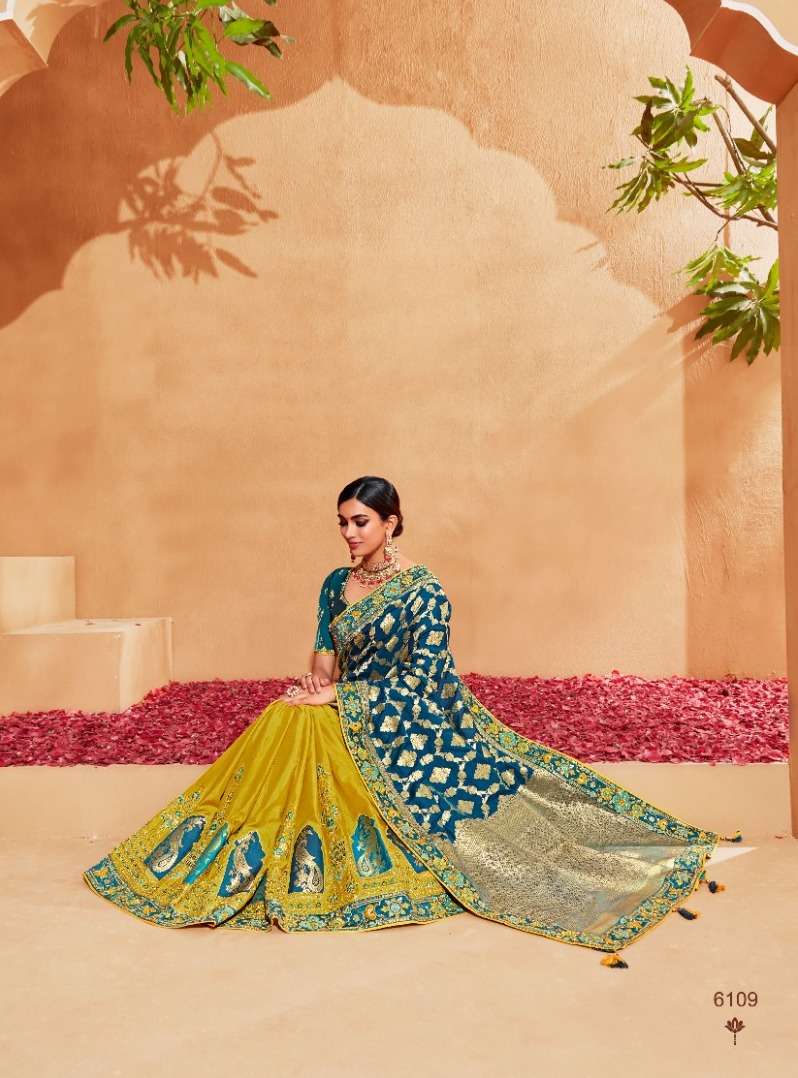 ANAARA 6100 SERIES BY TATHASTU 6101 TO 6109 SERIES DESIGNER HEAVY SILK SAREES