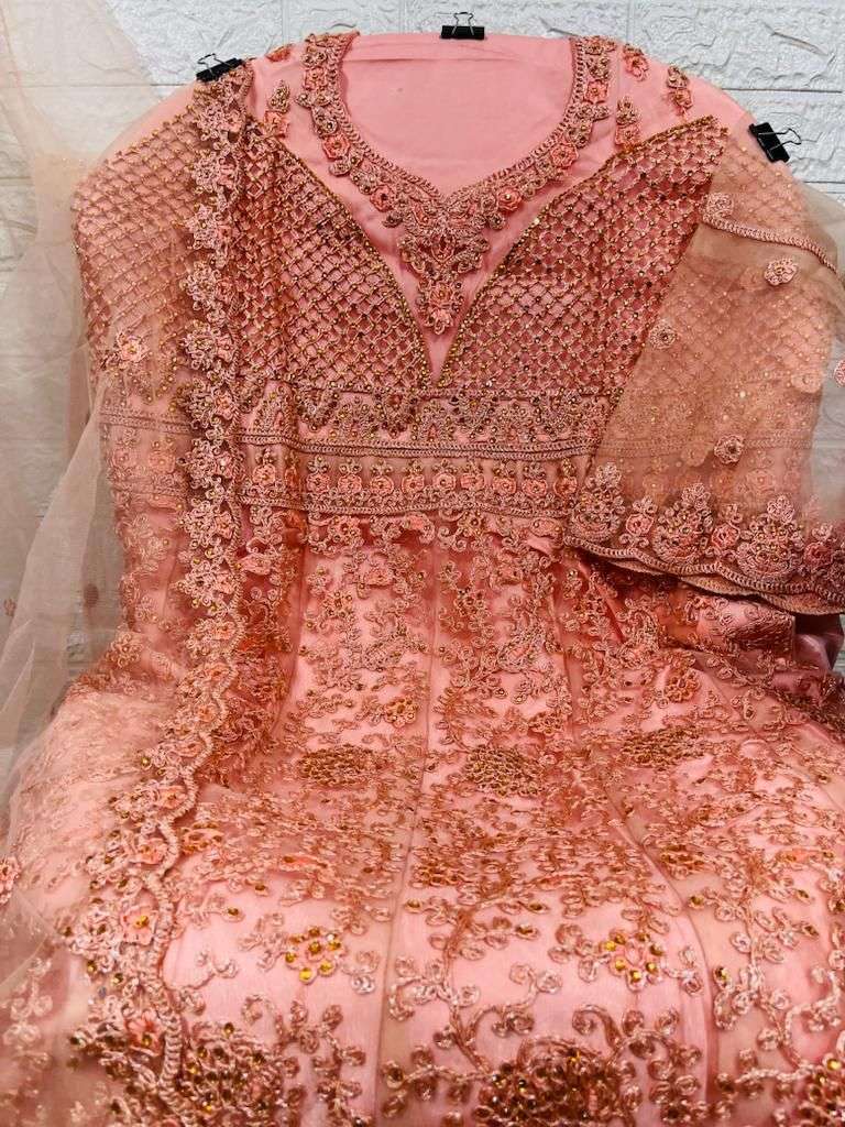 MISHAAL 4000 COLORS BY MISHAAL FAB 40001 TO 40004 SERIES NET DRESSES