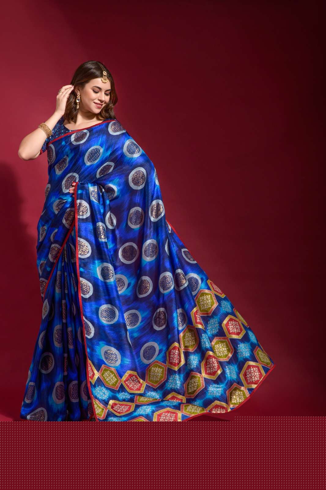 NANDANI BY ASLIWHOLESALE FANCY SMOOTH SILK DESIGNER SAREE