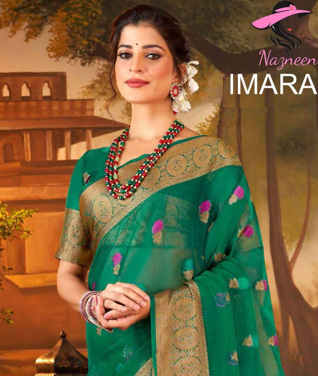 NAZNEEN IMARA BY ASLIWHOLESALE 4342 SERIES PURE SILK DESIGNER SAREES