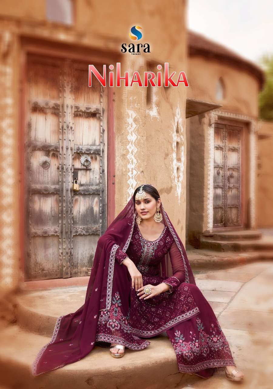 NIHARIKA BY SARA TRENDZ 3551 TO 3554 SERIES HEAVY GEORGETTE DRESSES