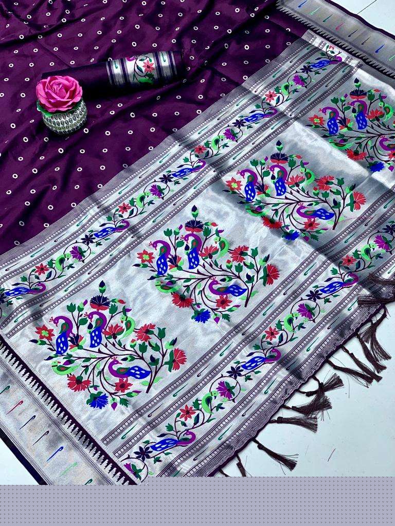 PAITHANI BY ASLIWHOLESALE FANCY SOFT SILK DESIGNER SAREE