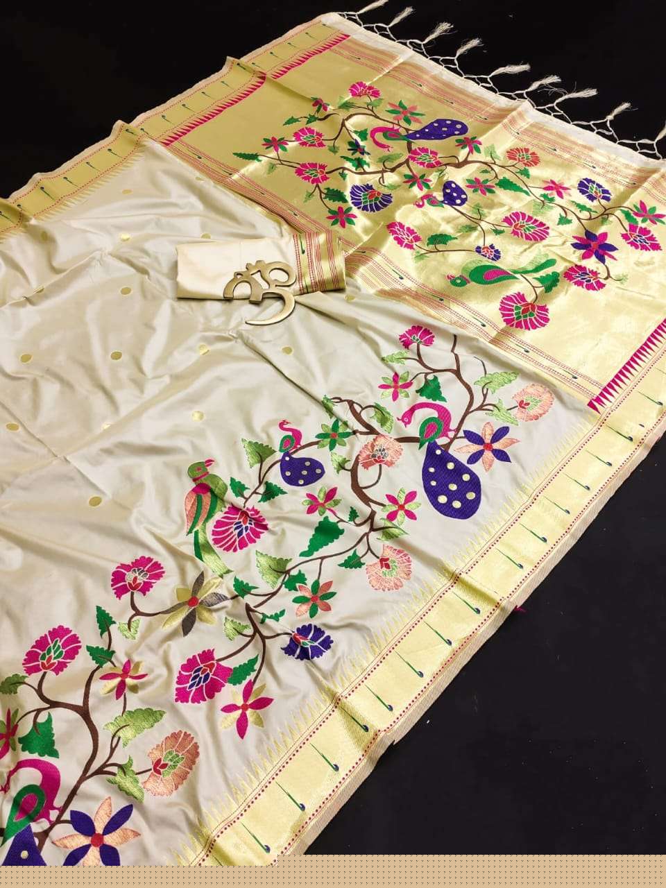 RENUKA BY ASLIWHOLESALE DESIGNER FACNY SILK PAITHANI SAREES